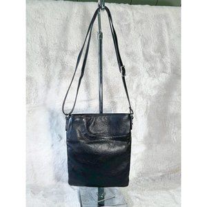 Margot New York Black Leather Crossbody
